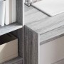 Escritorio con almacenamiento con cajón 2 pcs Gris sonoma