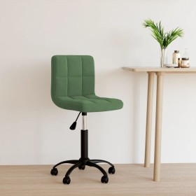 Silla de oficina giratoria de terciopelo verde oscuro Silla de oficina giratoria de terciopelo verde oscuro