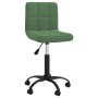 Silla de oficina giratoria de terciopelo verde oscuro