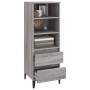 Hoher Schrank aus grauem Sonoma-Sperrholz 40x36x110 cm. von vidaXL, Sideboards - Ref: Foro24-821250, Preis: 74,77 €, Rabatt: %