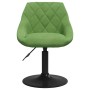 Sillas de comedor giratorias 2 unidades terciopelo verde claro
