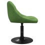 Sillas de comedor giratorias 2 unidades terciopelo verde claro