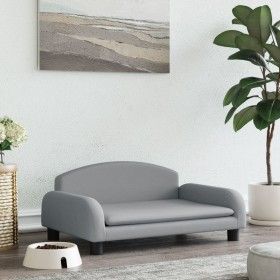 Hellgraues Hundebett aus Stoff, 70 x 45 x 30 cm von vidaXL, Betten für Hunde - Ref: Foro24-171960, Preis: 78,46 €, Rabatt: %