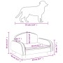 Hellgraues Hundebett aus Stoff, 50 x 40 x 30 cm von vidaXL, Betten für Hunde - Ref: Foro24-171971, Preis: 60,38 €, Rabatt: %