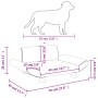 Cama para perros de tela marrón 70x45x28 cm de vidaXL, Camas para perros - Ref: Foro24-171998, Precio: 70,57 €, Descuento: %