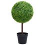 Planta de boj artificial forma de bola con maceta verde 50 cm en Flora artificial | Comprar online en Foro24