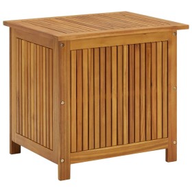 Caja de almacenaje de jardín madera maciza acacia 60x50x58 cm