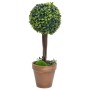 Plantas de boj artificial 2 uds forma bola maceta verde 33 cm en Flora artificial | Comprar online en Foro24