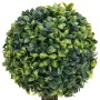 Plantas de boj artificial 2 uds forma bola maceta verde 56 cm
