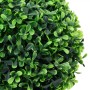 Plantas de boj artificial 2 uds forma bola maceta verde 32 cm