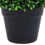 Plantas de boj artificial 2 uds forma bola maceta verde 32 cm