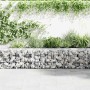 Cesta de muro de gaviones acero galvanizado 100x50x50 cm
