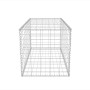 Cesta de muro de gaviones acero galvanizado 100x50x50 cm