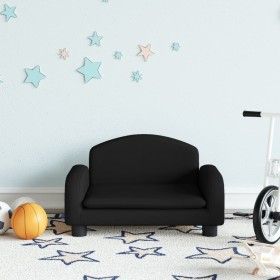 Kindersofa aus schwarzem Stoff, 50 x 40 x 30 cm von vidaXL, Baby- und Kleinkindmöbel - Ref: Foro24-3196373, Preis: 65,24 €, R...