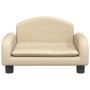 Cream fabric children's sofa 50x40x30 cm by vidaXL, Baby and Toddler Furniture - Ref: Foro24-3196368, Price: 63,85 €, Discoun...