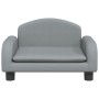 Sofá para niños de tela gris claro 50x40x30 cm de vidaXL, Mobiliario para bebés y niños pequeños - Ref: Foro24-3196369, Preci...