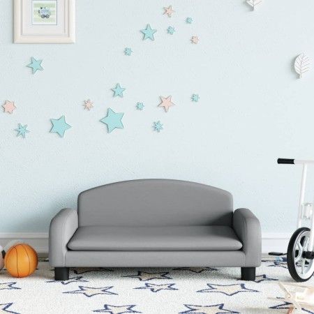 Sofá para niños de tela gris claro 70x45x30 cm by vidaXL, Baby and Toddler Furniture - Ref: Foro24-3196358, Price: 78,46 €, D...