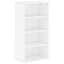 Muebles de TV 4 uds. con almacenaje "ODDA" blanco madera pino en Muebles TV | Comprar online en Foro24