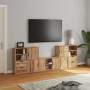 Muebles de TV 5 uds. con almacenaje "ODDA" madera maciza pino en Muebles TV | Comprar online en Foro24
