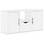 Muebles de TV 5 uds. con almacenaje "ODDA" blanco madera pino en Muebles TV | Comprar online en Foro24