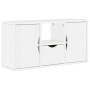 Muebles de TV 5 uds. con almacenaje "ODDA" blanco madera pino en Muebles TV | Comprar online en Foro24
