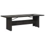 Conjunto de Comedor de Jardín 9 pcs Negro Poliratán
