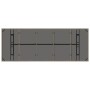 Conjunto de Comedor de Jardín 11 pcs Gris Poliratán