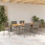 Conjunto de Comedor de Jardín 7 pcs Gris 190 x 80 x 75 cm