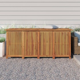 Caja de almacenaje de jardín madera maciza acacia 175x80x75 cm