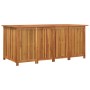 Caja de almacenaje de jardín madera maciza acacia 175x80x75 cm de vidaXL, Cajas de almacenaje para exteriores - Ref: Foro24-3...