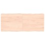 Massivholz Tischplatte mit natürlichem Rand 120x50x(2-6) cm von vidaXL, Tischplatten - Ref: Foro24-363893, Preis: 42,37 €, Ra...
