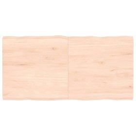 Tablero de mesa madera maciza borde natural 120x60x(2-4) cm von vidaXL, Tischplatten - Ref: Foro24-363894, Preis: 42,37 €, Ra...