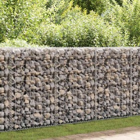 Cesta de muro de gaviones acero galvanizado 200x50x100 cm