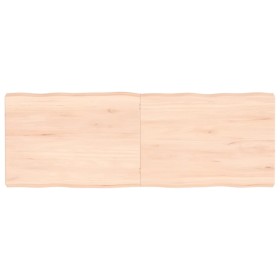 Tablero de mesa madera maciza borde natural 140x50x(2-6) cm