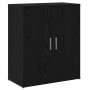 Alacena 2 pcs Roble negro 60 x 31 x 70 cm Madera contrachapada