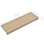 Stair tread mats 15 pcs taupe 65x21x4 cm by vidaXL, Stair mats - Ref: Foro24-134573, Price: 80,95 €, Discount: %
