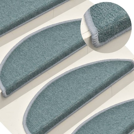 Stair tread mats 15 pcs blue 56x17x3 cm by vidaXL, Stair mats - Ref: Foro24-322362, Price: 55,25 €, Discount: %