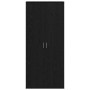 Vitrina Roble negro 80 x 35 x 180 cm Madera contrachapada