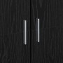 Vitrina Roble negro 80 x 35 x 180 cm Madera contrachapada