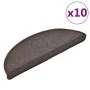 Stair treads 10 units brown coffee 65x24x4 cm by vidaXL, Stair mats - Ref: Foro24-149759, Price: 43,75 €, Discount: %