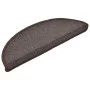 Alfombrillas de escalera 10 unidades marrón café 65x24x4 cm de vidaXL, Alfombrillas para escalones - Ref: Foro24-149759, Prec...