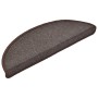 Alfombrillas de escalera 10 unidades marrón café 65x24x4 cm de vidaXL, Alfombrillas para escalones - Ref: Foro24-149759, Prec...