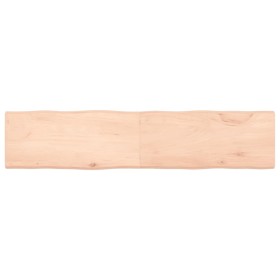 Tablero de mesa madera maciza borde natural 180x40x(2-4) cm