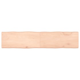 Tablero de mesa madera maciza borde natural 180x40x(2-6) cm