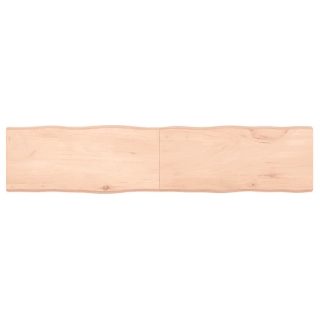 Massivholz Tischplatte mit natürlichem Rand 180x40x(2-6) cm von vidaXL, Tischplatten - Ref: Foro24-363909, Preis: 75,19 €, Ra...