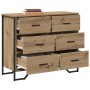 Cajonera Roble artisan 91 x 35.5 x 74.5 cm Madera contrachapada
