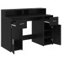 Escritorio Roble negro 120 x 55 x 91 cm Madera contrachapada