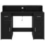 Escritorio Roble negro 120 x 55 x 91 cm Madera contrachapada