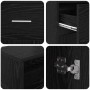 Escritorio Roble negro 140 x 55 x 91 cm Madera contrachapada
