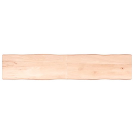 Massivholz Tischplatte mit natürlichem Rand 200x40x(2-4) cm von vidaXL, Tischplatten - Ref: Foro24-363914, Preis: 68,35 €, Ra...